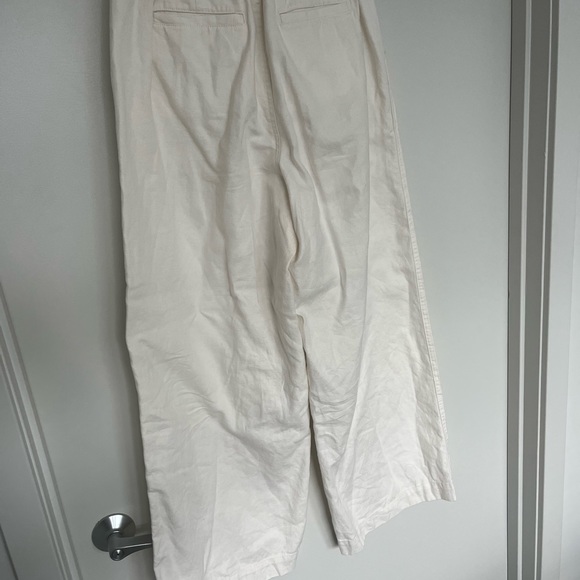 Madewell | cotton-linen pleated wide-leg pants - Picture 8 of 8